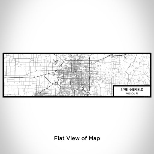 Flat View of Map Custom Springfield Missouri Map Enamel Mug in Classic