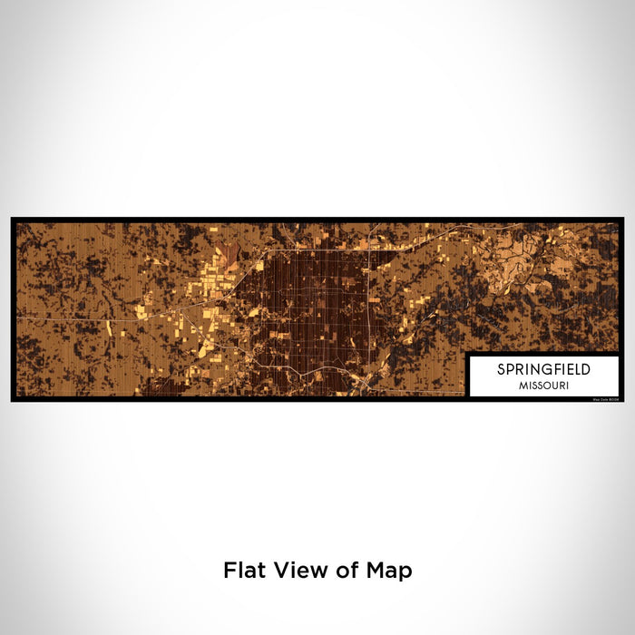 Flat View of Map Custom Springfield Missouri Map Enamel Mug in Ember