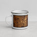 Left View Custom Springfield Missouri Map Enamel Mug in Ember