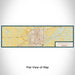 Flat View of Map Custom Springfield Missouri Map Enamel Mug in Woodblock