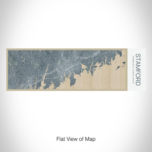 Rendered View of Stamford Connecticut Map on 10oz Stainless Steel Insulated Cup in Afternoon with Sliding Lid