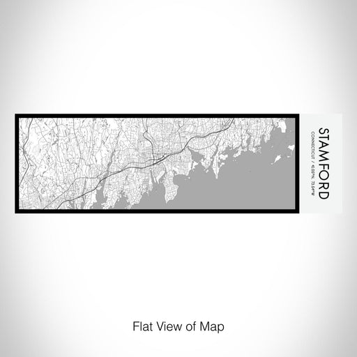Rendered View of Stamford Connecticut Map on 10oz Stainless Steel Insulated Cup in Classic with Sliding Lid