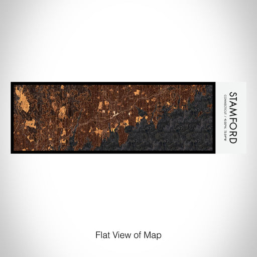 Rendered View of Stamford Connecticut Map on 10oz Stainless Steel Insulated Cup in Ember with Sliding Lid