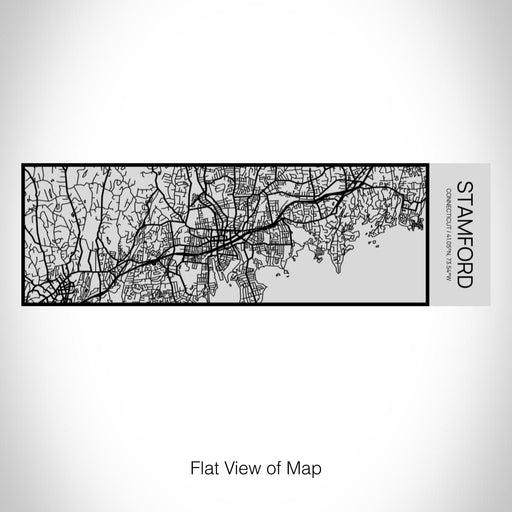 Rendered View of Stamford Connecticut Map on 10oz Stainless Steel Insulated Cup with Sipping Lid