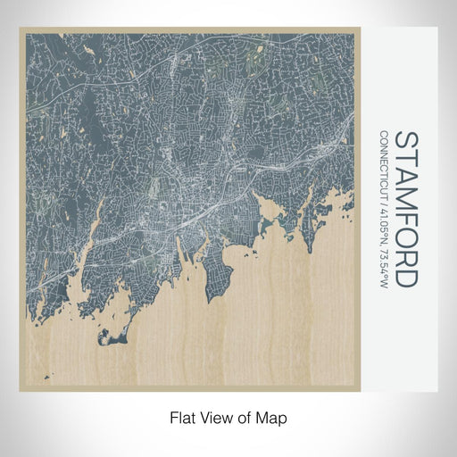 Rendered View of Stamford Connecticut Map on 17oz Stainless Steel Insulated Tumbler in Afternoon Map Style