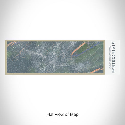 Rendered View of State College Pennsylvania Map on 10oz Stainless Steel Insulated Cup in Afternoon with Sliding Lid