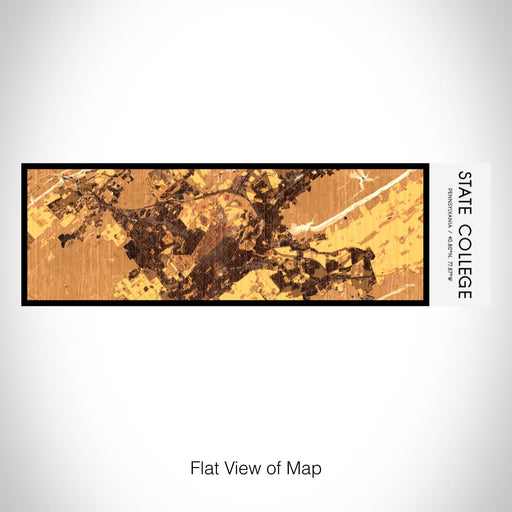 Rendered View of State College Pennsylvania Map on 10oz Stainless Steel Insulated Cup in Ember with Sliding Lid