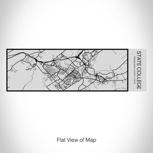 Rendered View of State College Pennsylvania Map on 10oz Stainless Steel Insulated Cup with Sipping Lid