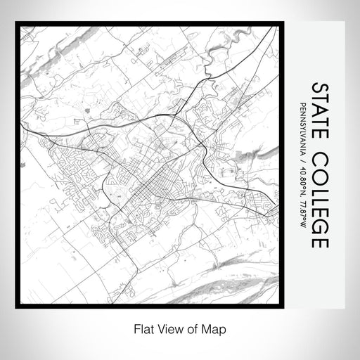 Rendered View of State College Pennsylvania Map on 17oz Stainless Steel Insulated Tumbler in Classic Map Style