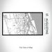 Rendered View of St. Augustine Florida Map on 17oz Stainless Steel Insulated Bottle with printed classic style map