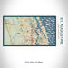 Rendered View of St. Augustine Florida Map on 17oz Stainless Steel Insulated Bottle with printed woodblock style map