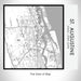 Rendered View of St. Augustine Florida Map on 17oz Stainless Steel Insulated Tumbler in Classic Map Style