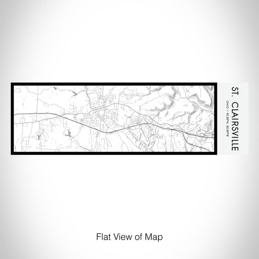 Rendered View of St. Clairsville Ohio Map on 10oz Stainless Steel Insulated Cup in Classic with Sliding Lid
