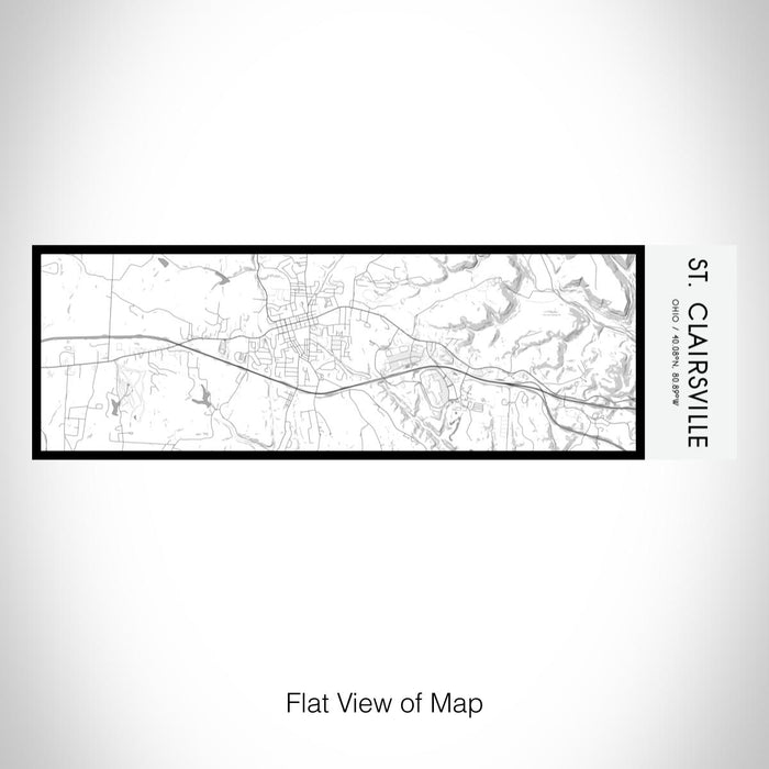 Rendered View of St. Clairsville Ohio Map on 10oz Stainless Steel Insulated Cup in Classic with Sliding Lid