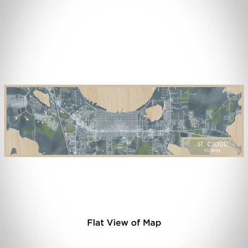 Flat View of Map Custom St. Cloud Florida Map Enamel Mug in Afternoon