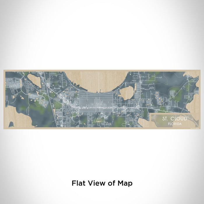 Flat View of Map Custom St. Cloud Florida Map Enamel Mug in Afternoon