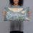 Person holding 20x12 Custom St. Cloud Florida Map Throw Pillow in Afternoon