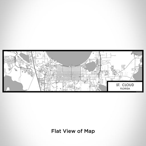 Flat View of Map Custom St. Cloud Florida Map Enamel Mug in Classic