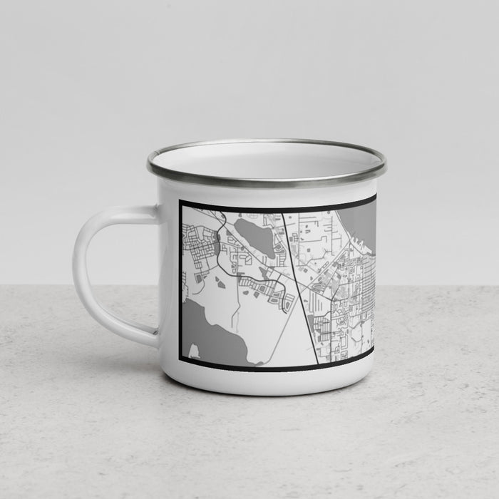 Left View Custom St. Cloud Florida Map Enamel Mug in Classic