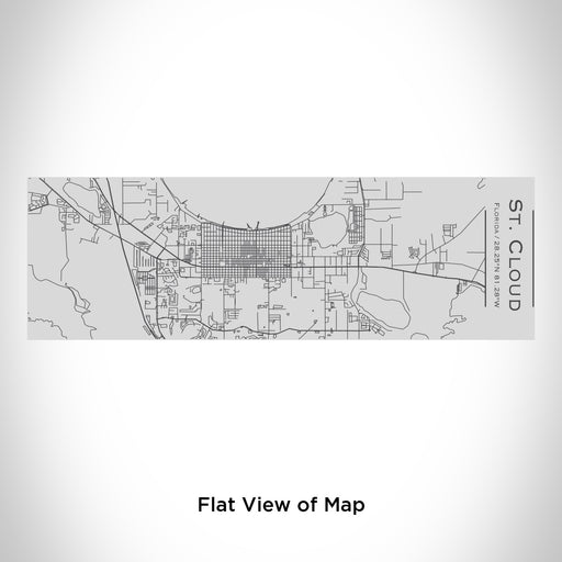 Rendered View of St. Cloud Florida Map Engraving on 10oz Stainless Steel Insulated Cup with Sipping Lid