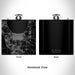Rendered View of St. Cloud Florida Map Engraving on 6oz Stainless Steel Flask in Black