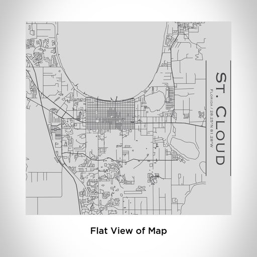Rendered View of St. Cloud Florida Map Engraving on 17oz Stainless Steel Insulated Tumbler