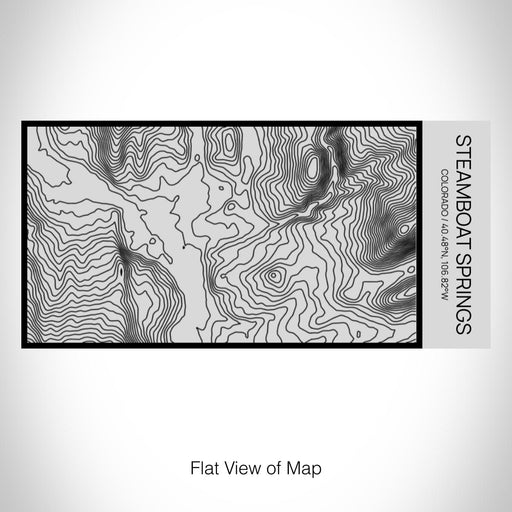 Rendered View of Steamboat Springs Colorado Map on 17oz Stainless Steel Insulated Cola Bottle in Stainless
