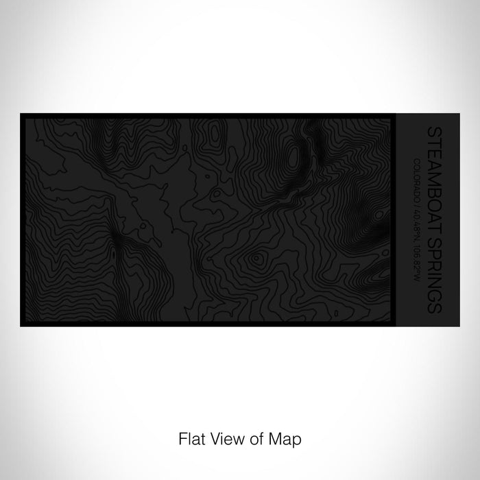 Rendered View of Steamboat Springs Colorado Map on 17oz Stainless Steel Insulated Cola Bottle in Stainless in Matte Black