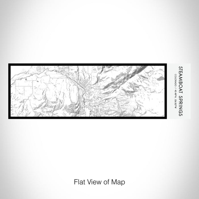 Rendered View of Steamboat Springs Colorado Map on 10oz Stainless Steel Insulated Cup in Classic with Sliding Lid