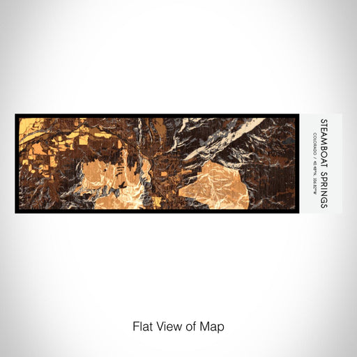 Rendered View of Steamboat Springs Colorado Map on 10oz Stainless Steel Insulated Cup in Ember with Sliding Lid