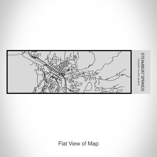 Rendered View of Steamboat Springs Colorado Map on 10oz Stainless Steel Insulated Cup with Sipping Lid