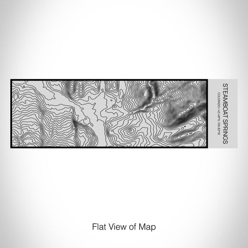 Rendered View of Steamboat Springs Colorado Map on 10oz Stainless Steel Insulated Cup with Sipping Lid