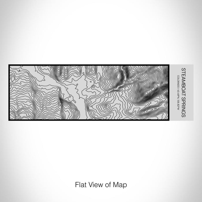 Rendered View of Steamboat Springs Colorado Map on 10oz Stainless Steel Insulated Cup with Sipping Lid