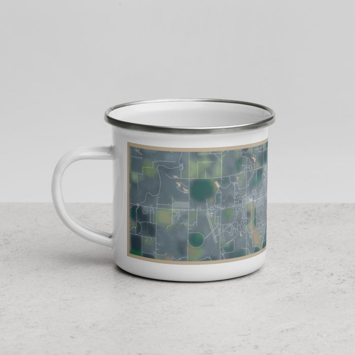 Left View Custom Sterling Colorado Map Enamel Mug in Afternoon