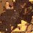Sterling Colorado Map Print in Ember Style Zoomed In Close Up Showing Details
