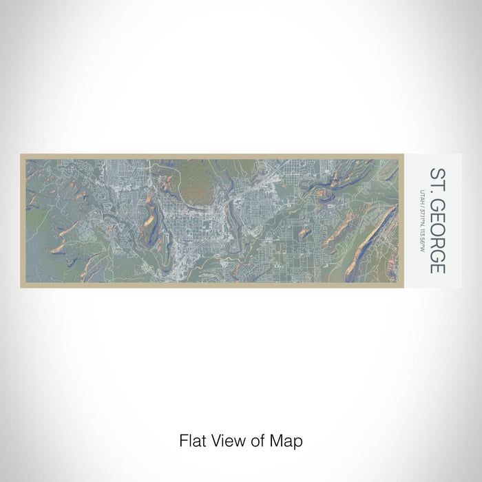 Rendered View of St. George Utah Map on 10oz Stainless Steel Insulated Cup in Afternoon with Sliding Lid