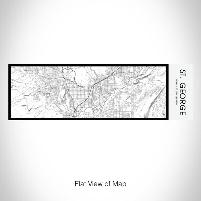 Rendered View of St. George Utah Map on 10oz Stainless Steel Insulated Cup in Classic with Sliding Lid