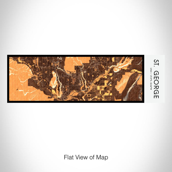 Rendered View of St. George Utah Map on 10oz Stainless Steel Insulated Cup in Ember with Sliding Lid