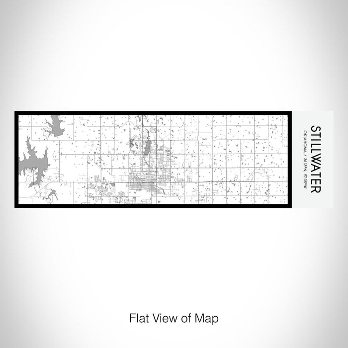 Rendered View of Stillwater Oklahoma Map on 10oz Stainless Steel Insulated Cup in Classic with Sliding Lid