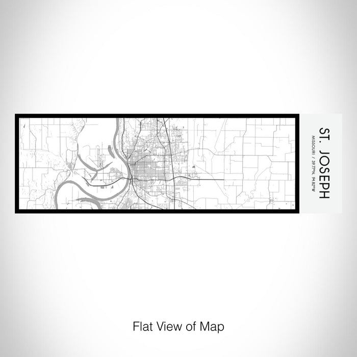 Rendered View of St. Joseph Missouri Map on 10oz Stainless Steel Insulated Cup in Classic with Sliding Lid