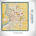 Rendered View of St. Joseph Missouri Map on 17oz Stainless Steel Insulated Tumbler in Woodblock Map Style