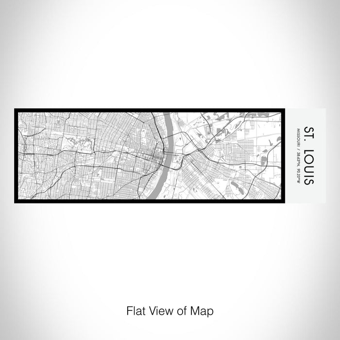 Rendered View of St. Louis Missouri Map on 10oz Stainless Steel Insulated Cup in Classic with Sliding Lid