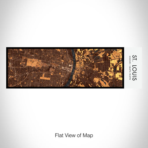 Rendered View of St. Louis Missouri Map on 10oz Stainless Steel Insulated Cup in Ember with Sliding Lid