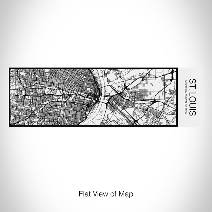 Rendered View of St. Louis Missouri Map on 10oz Stainless Steel Insulated Cup in Matte White with Sliding Lid