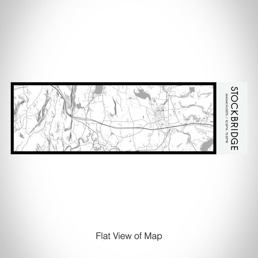 Rendered View of Stockbridge Massachusetts Map on 10oz Stainless Steel Insulated Cup in Classic with Sliding Lid