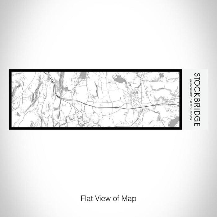 Rendered View of Stockbridge Massachusetts Map on 10oz Stainless Steel Insulated Cup in Classic with Sliding Lid