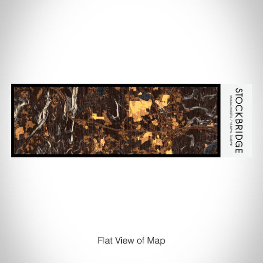 Rendered View of Stockbridge Massachusetts Map on 10oz Stainless Steel Insulated Cup in Ember with Sliding Lid