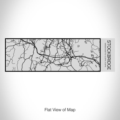 Rendered View of Stockbridge Massachusetts Map on 10oz Stainless Steel Insulated Cup with Sipping Lid