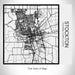 Rendered View of Stockton California Map on 17oz Stainless Steel Insulated Tumbler in Matte White with Tactile Lines