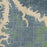 Stockton Lake Missouri Map Print in Afternoon Style Zoomed In Close Up Showing Details